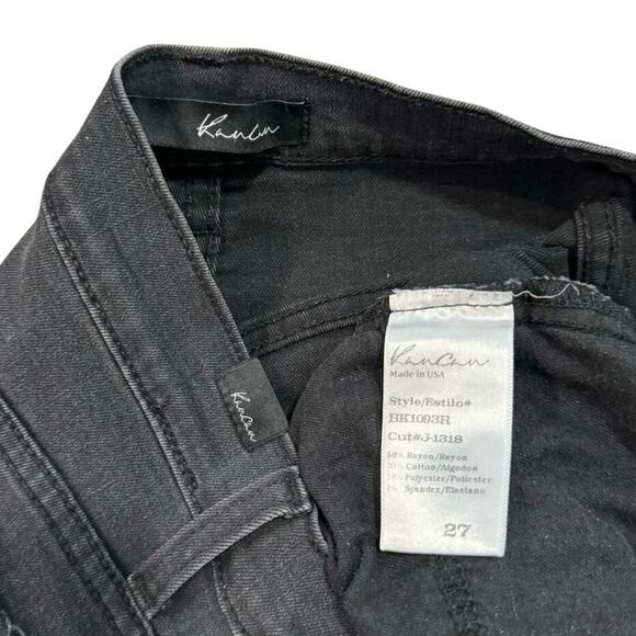 Kancan High-Rise Black Skinny Stretch Casual Jeans Women's Size 27 - Picture 3 of 5